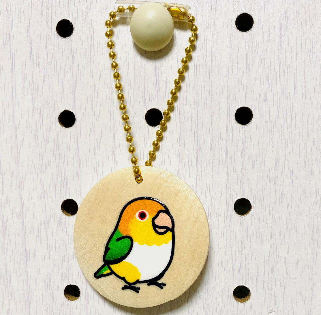 Chubby Bird　木製チャーム　シロハラインコ　クーポン利用不可 - Sweet Birdie Boutique