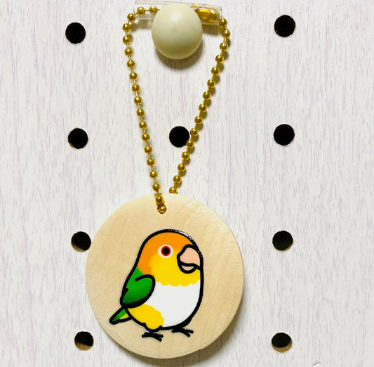 Chubby Bird　木製チャーム　シロハラインコ　クーポン利用不可