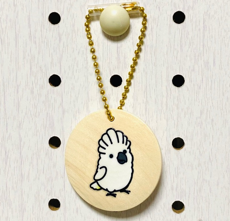 Chubby Bird　木製チャーム　タイハクオウム　クーポン利用不可 - Sweet Birdie Boutique