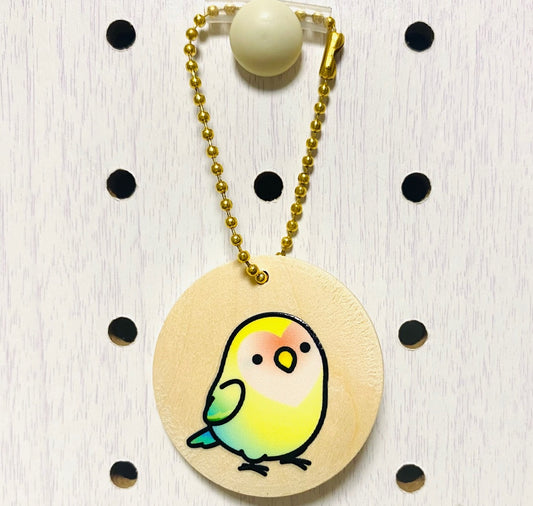 Chubby Bird　木製チャーム　コザクラインコ　クーポン利用不可