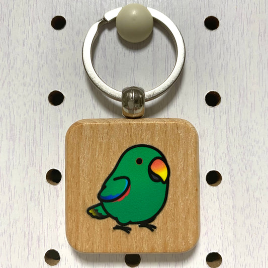 Chubby Bird　木製キーホルダー　オオハナインコ　クーポン利用不可