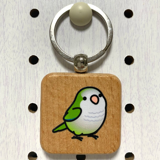 Chubby Bird　木製キーホルダー　オキナインコ　クーポン利用不可