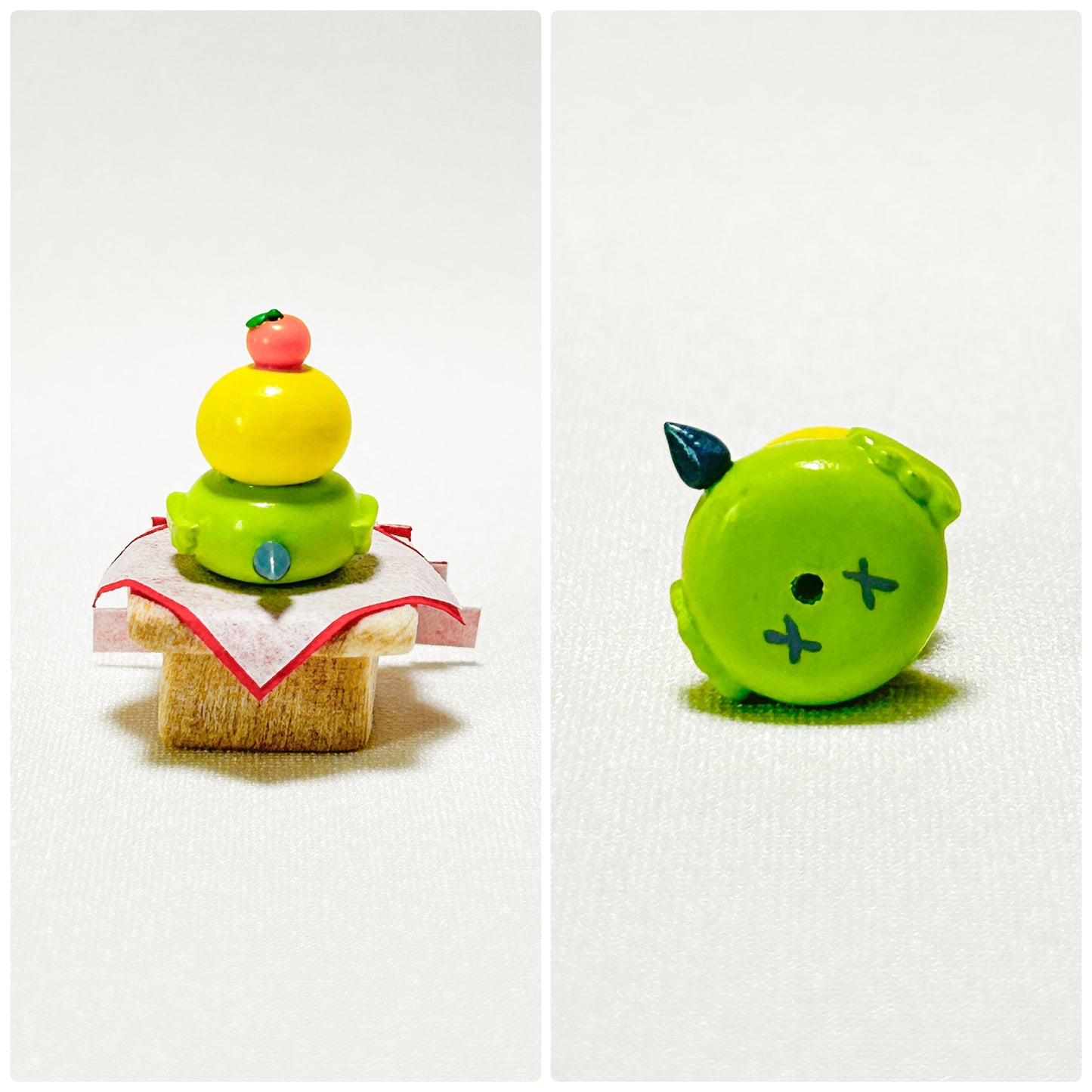 ミニチュア　鏡餅インコ　セキセイインコ　グリーン