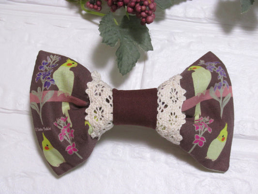 バレッタ　オカメリボン　オカメインコ