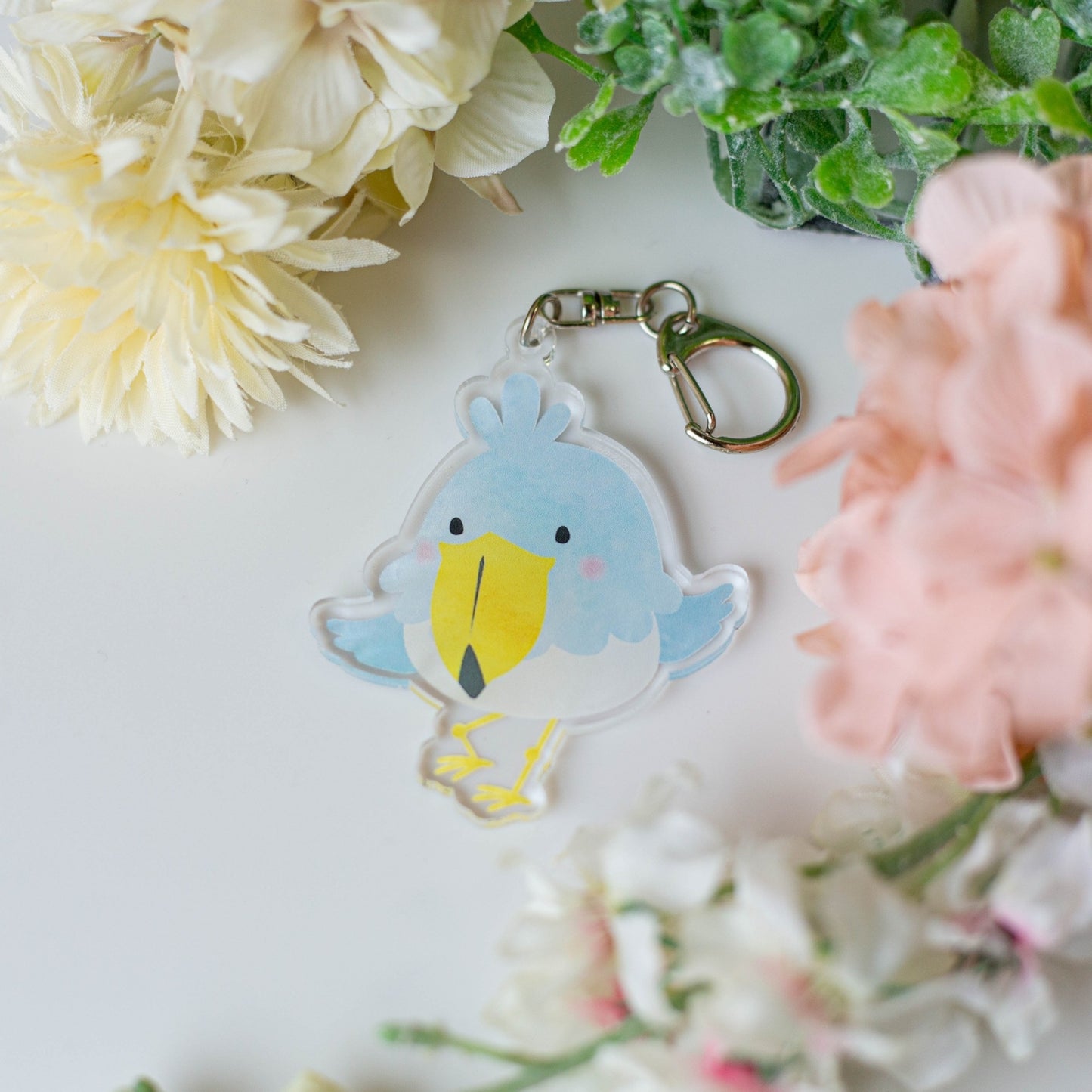 受注製作　アクリルキーホルダー　ハシビロコウのコウくん　クーポン利用不可