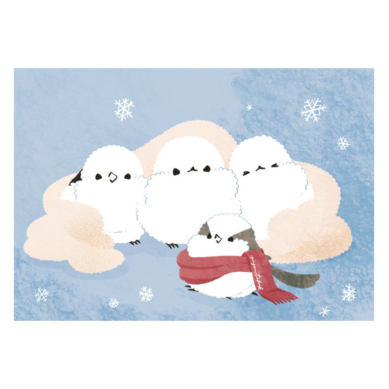 メモ帳　あったか毛布　シマエナガ - Sweet Birdie Boutique