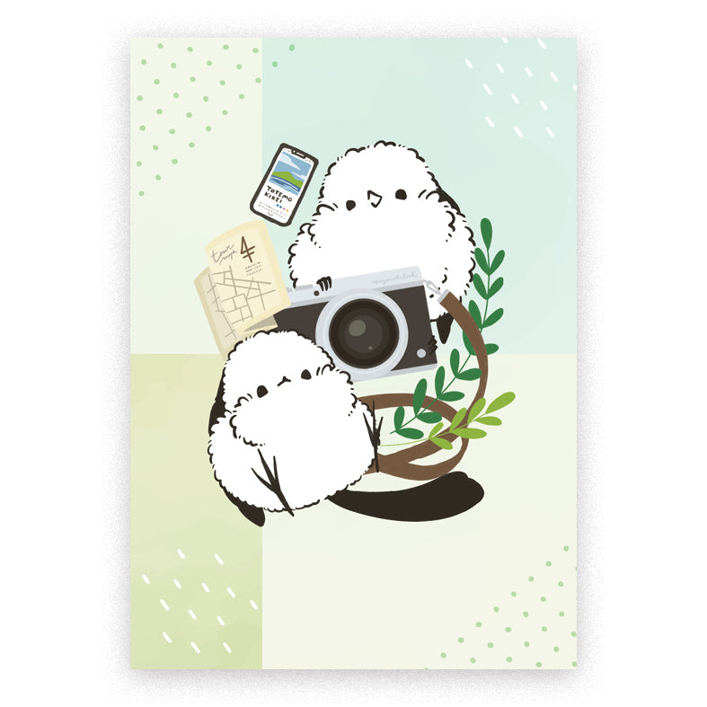 B5サイズノート　シマエナガの旅 - Sweet Birdie Boutique