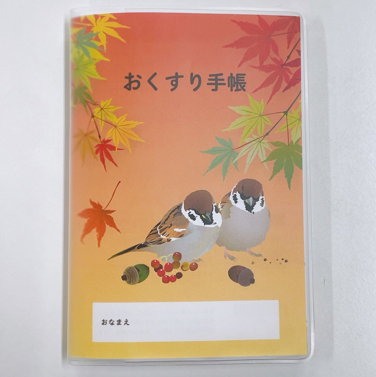 お薬手帳　とりアート　すずめ - Sweet Birdie Boutique