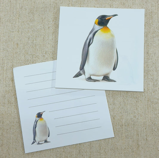 メモ帳　コウテイペンギン　右向　スクエア