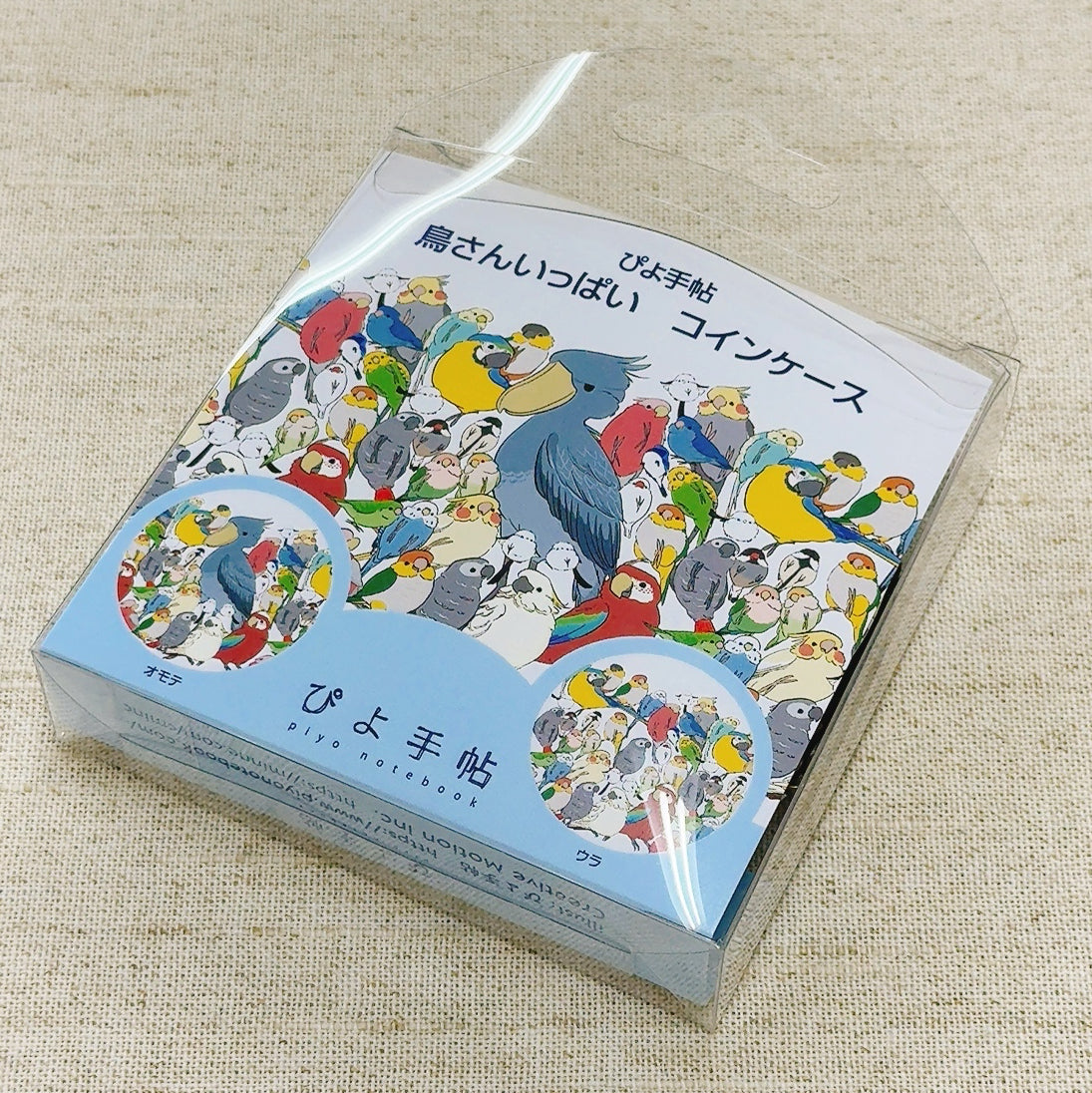 コインケース　鳥さんいっぱい