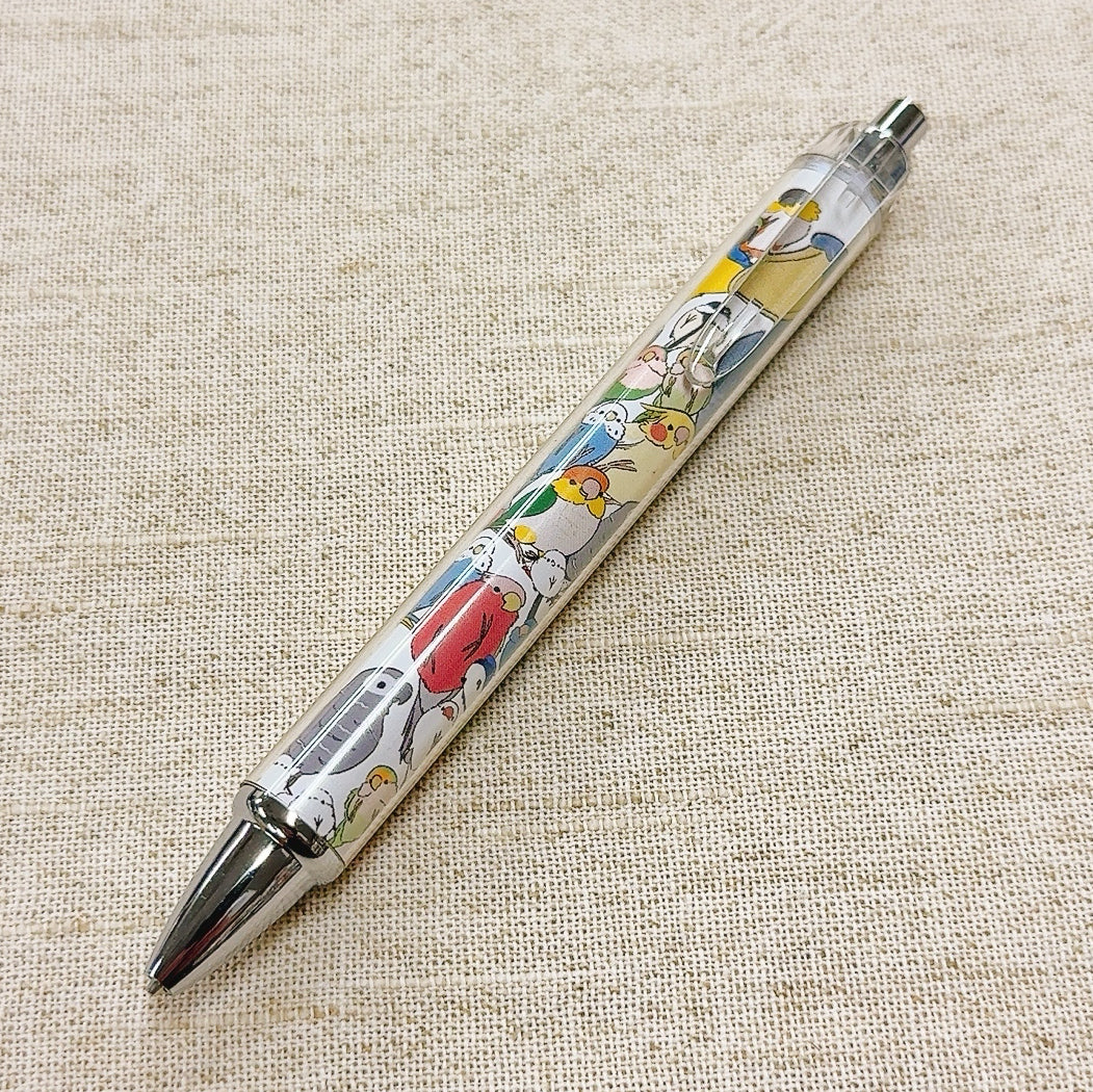 シャープペン　鳥さんいっぱい