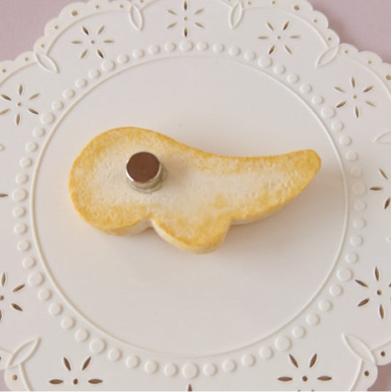 マグネット　羽型クッキー＆ビーズ　グリーン - 小鳥雑貨専門のお店　スウィート・バーディー・ブティック
